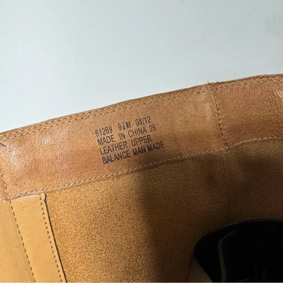 Clarks Charlie Cognac Leather Tall Riding Boots Womens Size 9.5 M Equestrian Zip - Picture 14 of 15